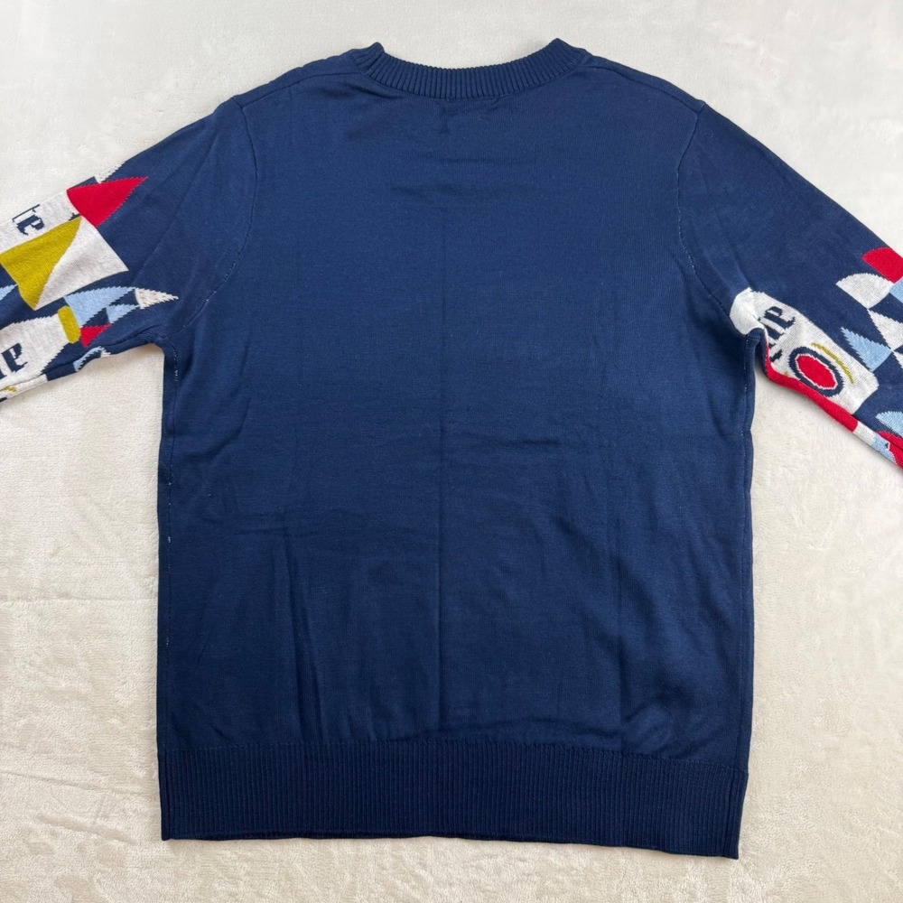 Miller Lite Ugly Christmas Sweater Mens XL Navy Blue Tis Miller Time Holiday - Picture 3 of 6